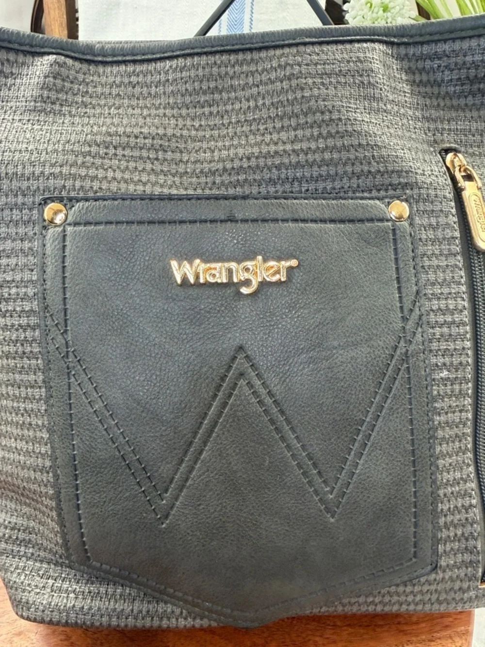 Wrangler Charcoal Hobo Bag